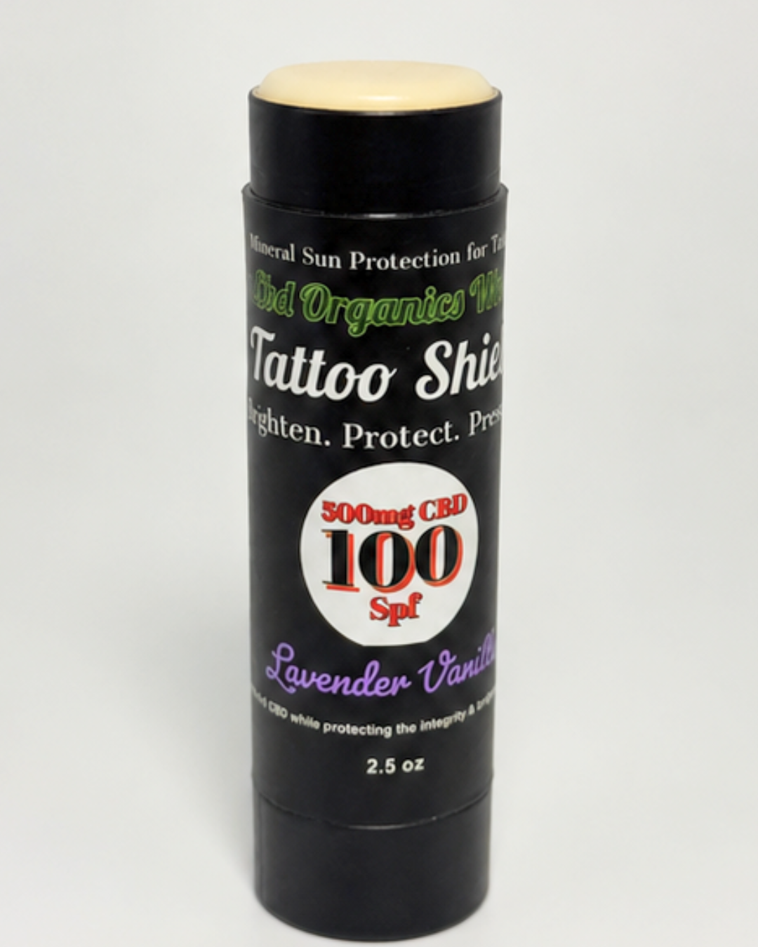 The Tattoo Shield 100 SPF Sun Block (Lavender Vanilla)